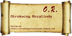 Otrokocsy Rozalinda névjegykártya